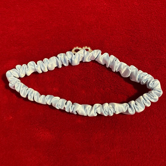 Cathy's Concepts Women's Blue with Rhinestone Heart Elastic Garter - Picture 5 of 6